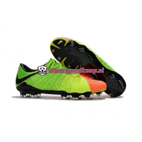 Voetbalschoenen Nike HyperVenom Phantom III Elite FG Oranje Groente