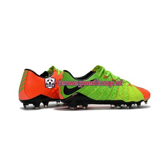 Voetbalschoenen Nike HyperVenom Phantom III Elite FG Oranje Groente