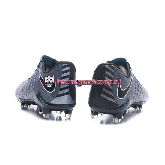 Voetbalschoenen Nike HyperVenom Phantom III Elite FG Grijs Zwart