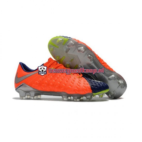 Voetbalschoenen Nike HyperVenom Phantom III Elite FG Oranje Blauw