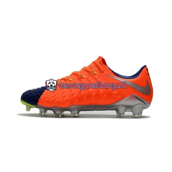 Voetbalschoenen Nike HyperVenom Phantom III Elite FG Oranje Blauw