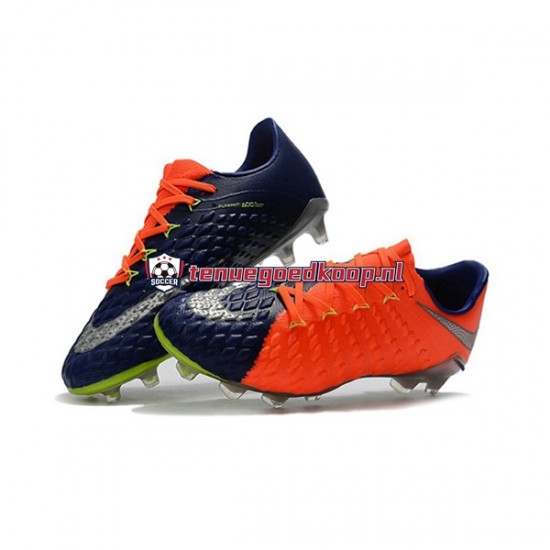 Voetbalschoenen Nike HyperVenom Phantom III Elite FG Oranje Blauw