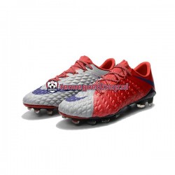 Voetbalschoenen Nike HyperVenom Phantom III Elite FG Rood Grijs