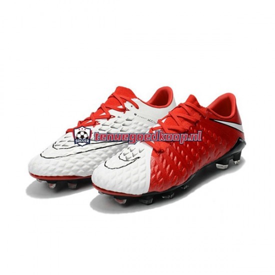 Voetbalschoenen Nike HyperVenom Phantom III Elite FG Rood Wit