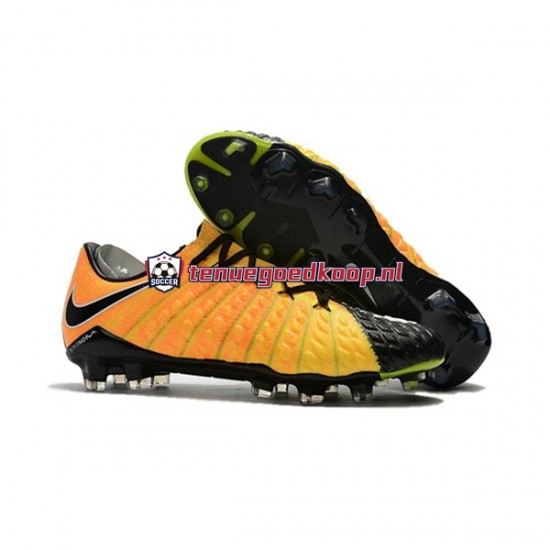 Voetbalschoenen Nike HyperVenom Phantom III Elite FG Geel Zwart