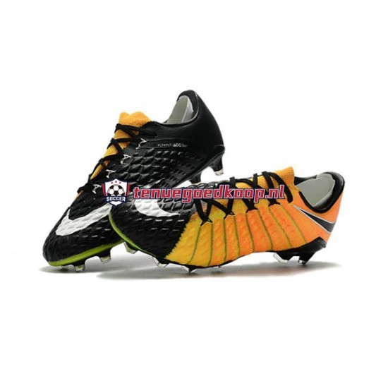 Voetbalschoenen Nike HyperVenom Phantom III Elite FG Geel Zwart