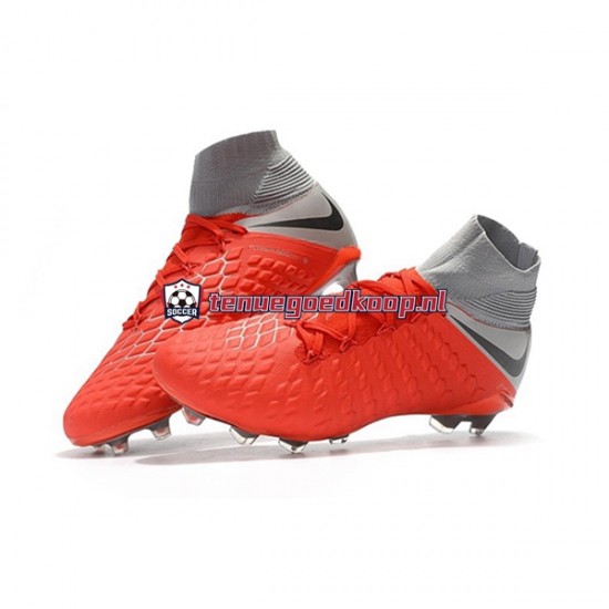 Voetbalschoenen Nike Hypervenom Phantom 3 Elite DF FG Rood Grijs