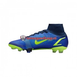 Voetbalschoenen Nike Mercurial Superfly VIII Recharge Elite FG Blauw Geel