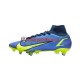 Voetbalschoenen Nike Mercurial Superfly VIII Recharge Elite SG Pro AC Blauw Geel