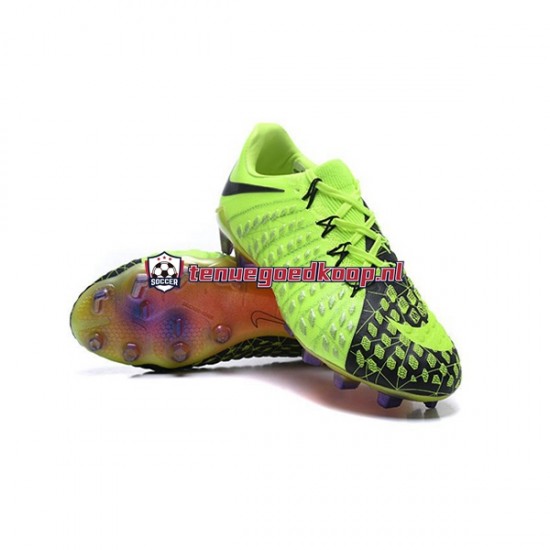 Voetbalschoenen Nike Neymar HyperVenom Phantom 3 Elite FG Groente Zwart