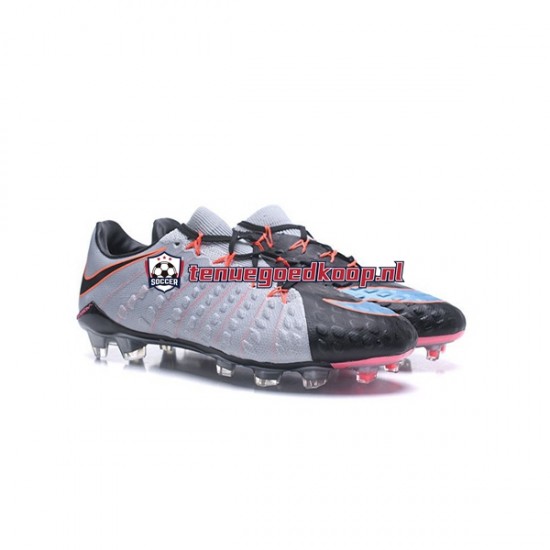 Voetbalschoenen Nike Neymar HyperVenom Phantom 3 Elite FG Grijs Zwart