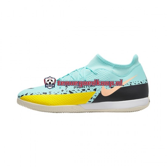 Voetbalschoenen Nike Phantom GT2 Academy DF IC Halle Lucent Blauw Geel