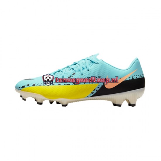 Voetbalschoenen Nike Phantom GT2 Academy FGMG Lucent Blauw Geel