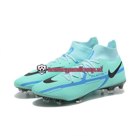 Voetbalschoenen Nike Phantom GT2 Dynamic Fit Elite FG Blauw Groente