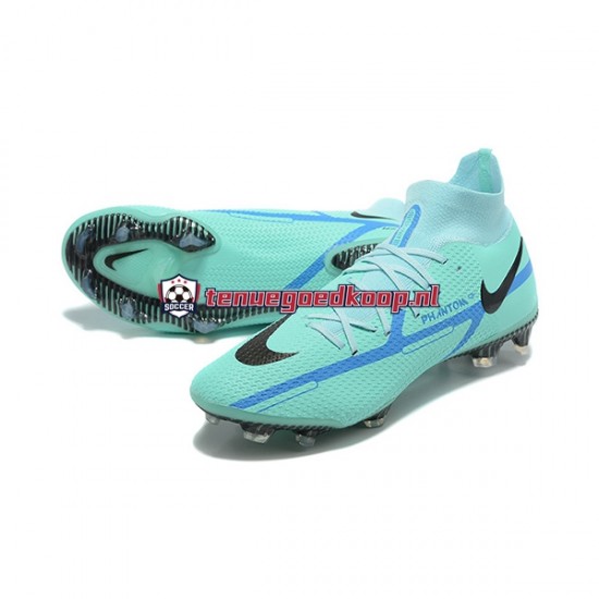 Voetbalschoenen Nike Phantom GT2 Dynamic Fit Elite FG Blauw Groente