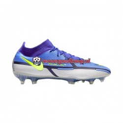 Voetbalschoenen Nike Phantom GT2 Recharge Elite DF FG Grijs Blauw Geel