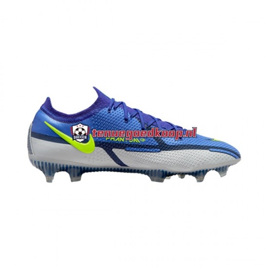 Voetbalschoenen Nike Phantom GT2 Recharge Elite FG Grijs Blauw Geel