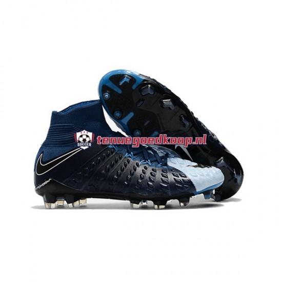 Voetbalschoenen Nike Phantom Hypervenom 3 Elite DF FG Wit Zwart