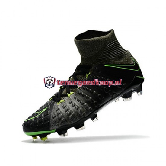 Voetbalschoenen Nike Phantom Hypervenom 3 Elite DF FG Grijs Zwart