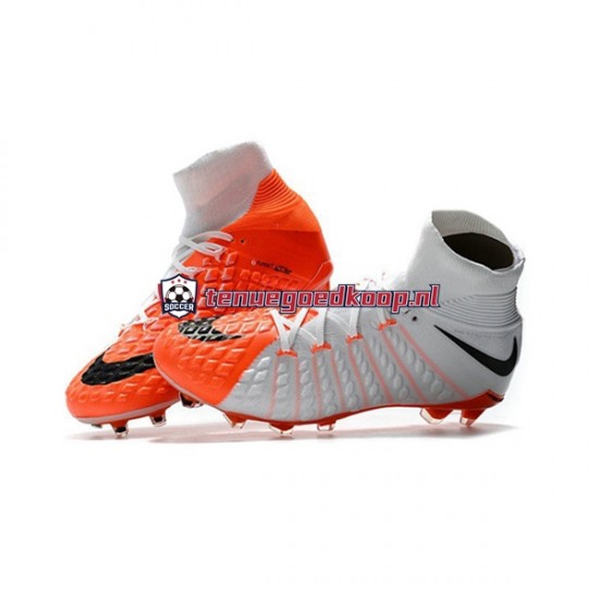 Voetbalschoenen Nike Phantom Hypervenom 3 Elite DF FG Oranje Wit