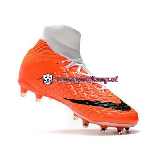 Voetbalschoenen Nike Phantom Hypervenom 3 Elite DF FG Oranje Wit