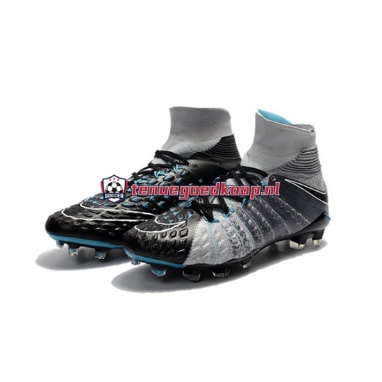 Voetbalschoenen Nike Phantom Hypervenom III Elite DF FG Grijs Zwart