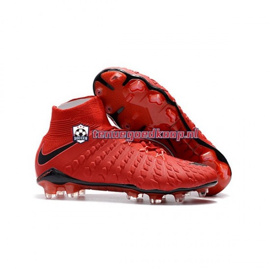 Voetbalschoenen Nike Phantom Hypervenom III Elite DF FG Rood Zwart