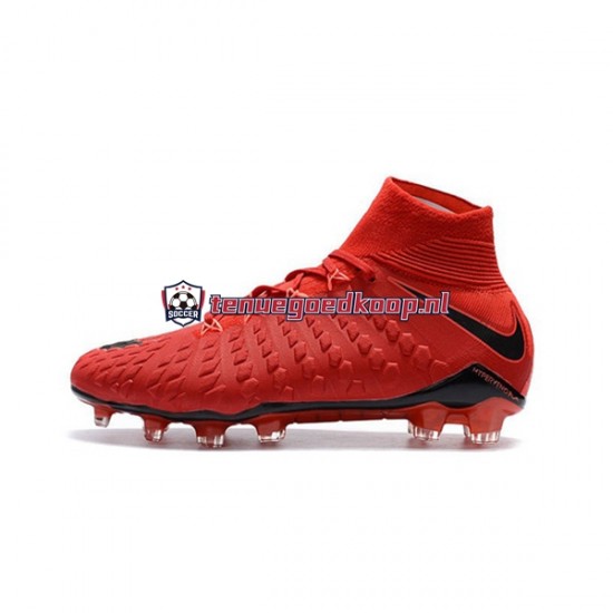 Voetbalschoenen Nike Phantom Hypervenom III Elite DF FG Rood Zwart