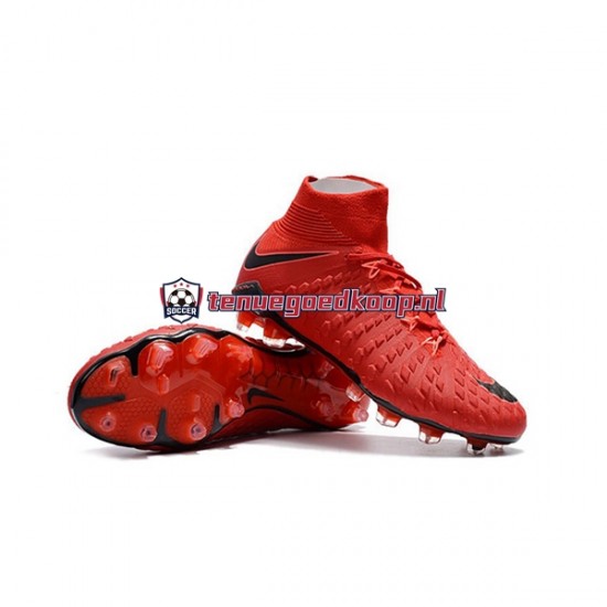 Voetbalschoenen Nike Phantom Hypervenom III Elite DF FG Rood Zwart