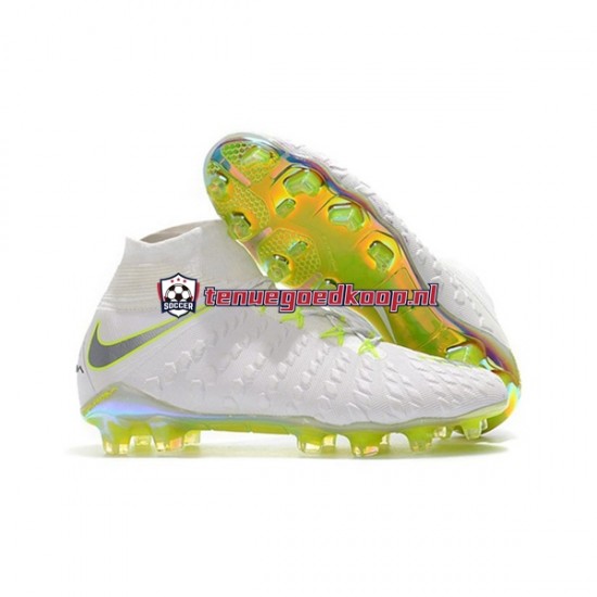 Voetbalschoenen Nike Phantom Hypervenom III Elite DF FG Grijs Wit