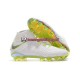 Voetbalschoenen Nike Phantom Hypervenom III Elite DF FG Grijs Wit