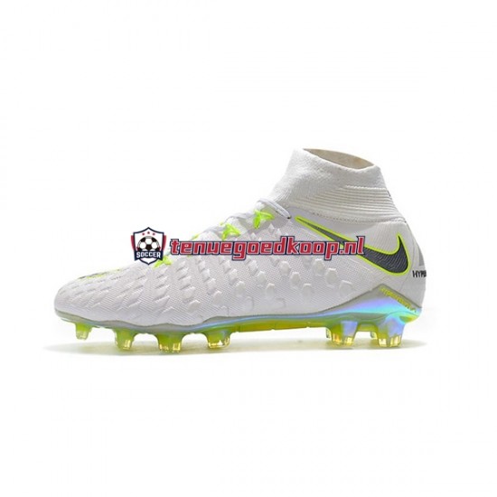 Voetbalschoenen Nike Phantom Hypervenom III Elite DF FG Grijs Wit