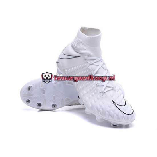 Voetbalschoenen Nike Phantom Hypervenom III Elite DF FG Wit