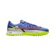 Voetbalschoenen Nike React Phantom GT2 Recharge Pro TF Grijs Blauw Geel