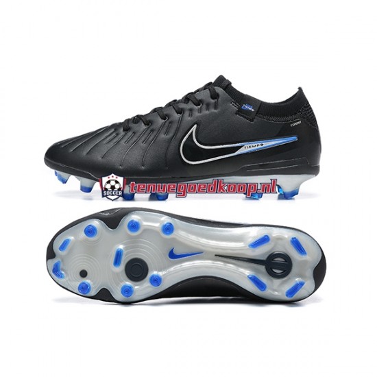 Voetbalschoenen Nike Tiempo Legend 10 Elite FG Blauw Zwart