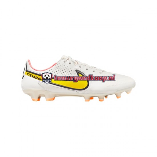 Voetbalschoenen Nike Tiempo Legend IX Pro FG Lucent Grijs Oranje