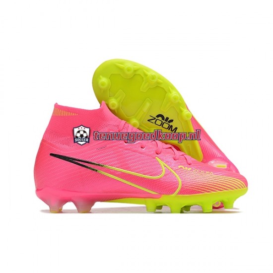 Voetbalschoenen Nike Zoom Vapor 15 Elite SE AG Roze Groente