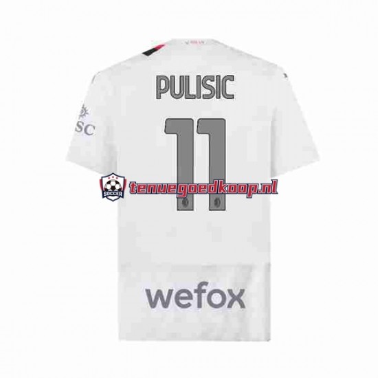 Uit Tenue van AC Milan Christian Pulisic 11 Heren 2023-24 Korte Mouw