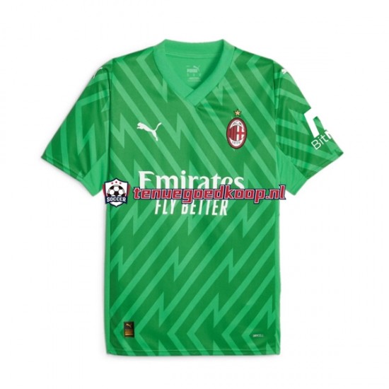 Thuis Tenue van AC Milan Keepersshirt Heren 2023-24 Korte Mouw