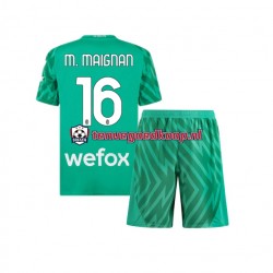 Thuis Tenue van AC Milan Keepersshirt Mike Maignan 16 Kind 2-13 jaar 2023-24 Korte Mouw