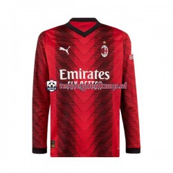 Thuis Tenue van AC Milan Heren 2023-24 Lange Mouw