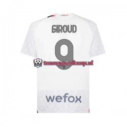 Uit Tenue van AC Milan Olivier Giroud 9 Heren 2023-24 Korte Mouw