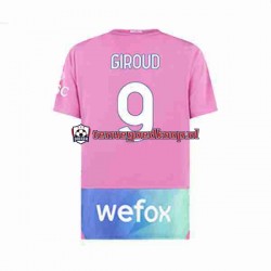 3de Tenue van AC Milan Olivier Giroud 9 Heren 2023-24 Korte Mouw