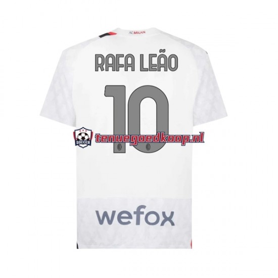 Uit Tenue van AC Milan Rafael Leao 10 Heren 2023-24 Korte Mouw