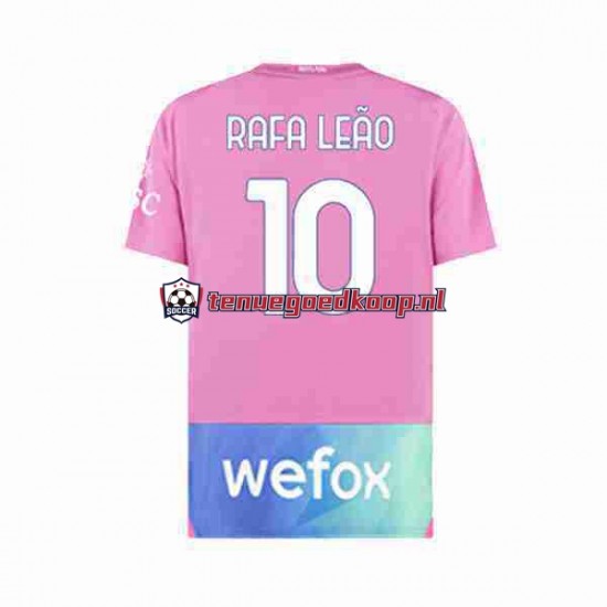 3de Tenue van AC Milan Rafael Leao 10 Heren 2023-24 Korte Mouw