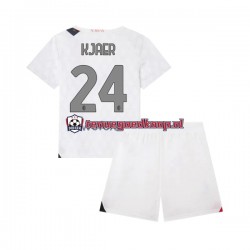 Uit Tenue van AC Milan Simon Kjaer 24 Kind 2-13 jaar 2023-24 Korte Mouw