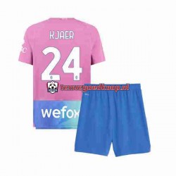 3de Tenue van AC Milan Simon Kjaer 24 Kind 2-13 jaar 2023-24 Korte Mouw