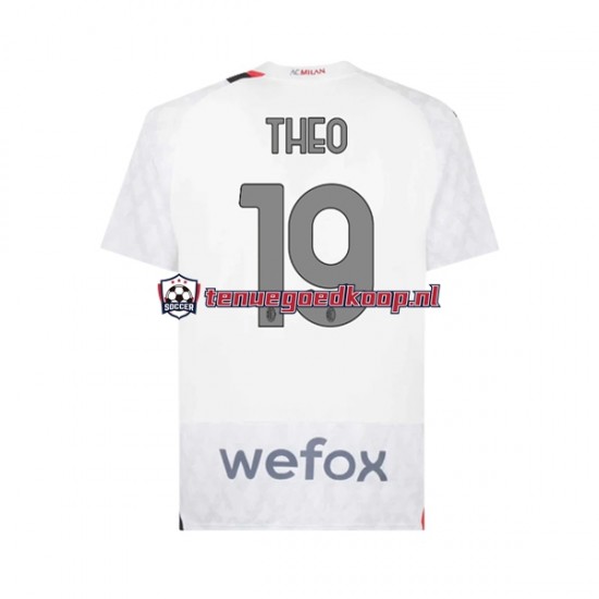 Uit Tenue van AC Milan Theo 19 Heren 2023-24 Korte Mouw