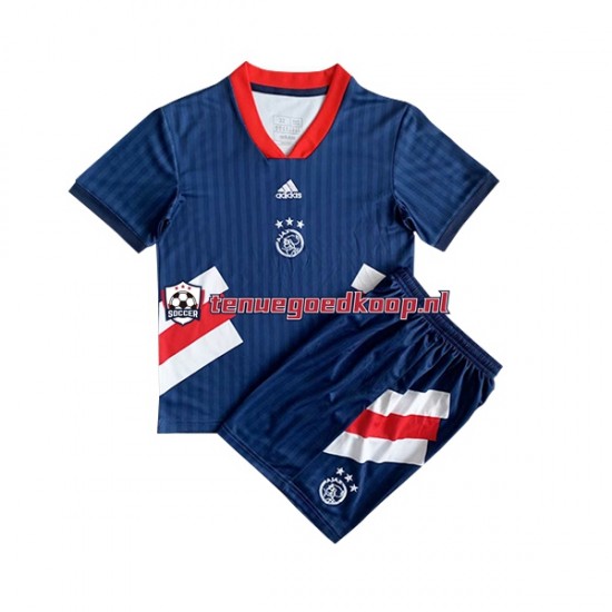 Thuis Retro Tenue van AFC Ajax Icon Kind 2-13 jaar 2022-23 Korte Mouw