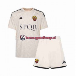 Uit Tenue van AS Roma Kind 2-13 jaar 2023-24 Korte Mouw